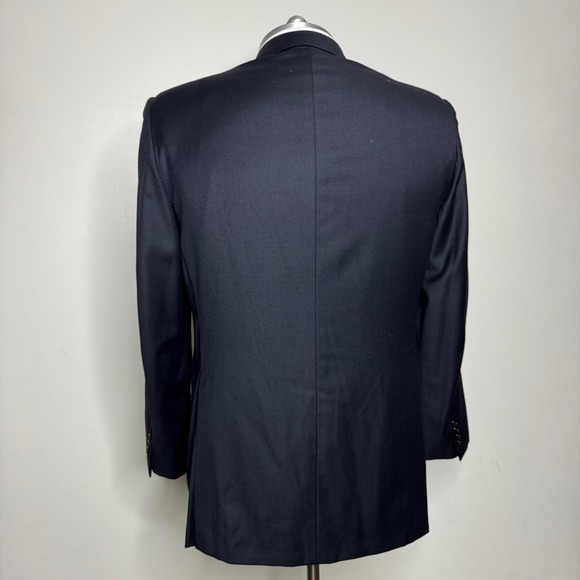 Hickey Freeman for Nordstrom 100% Worsted Wool Navy Blazer 44L Ing Loro Piana - Picture 3 of 5